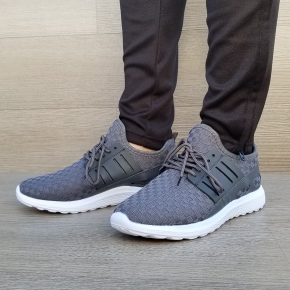 Light Weight Stylish Athletic Gray Sneakers-D - Picture 4 of 8